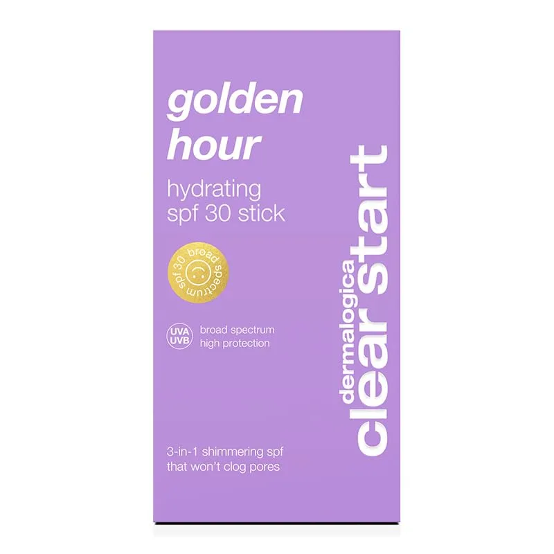 Dermalogica Clear Start Golden Hour Увлажняющий стик с SPF 30, с мерцающими частицами - Увлажняющий и очищающий поры, 0,68 унции, white — фото 2