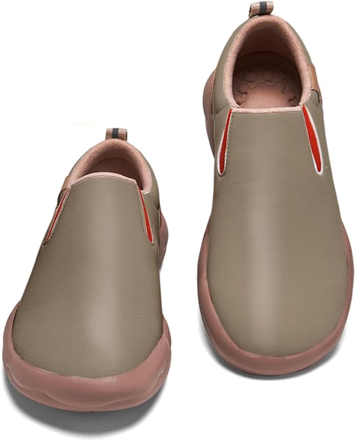 

Мужские модные кроссовки слипоны из кожи, повседневные лоферы, легкие удобные прогулочные и дорожные туфли Onehorse, темно-серый