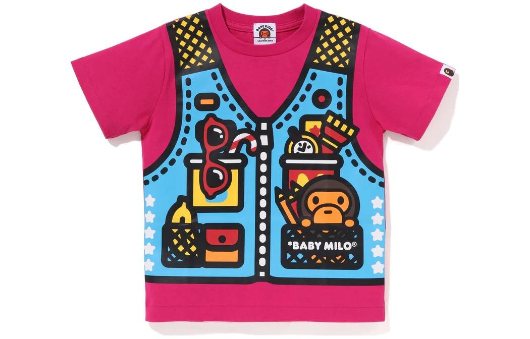 

Детская футболка A Bathing Ape, желтый