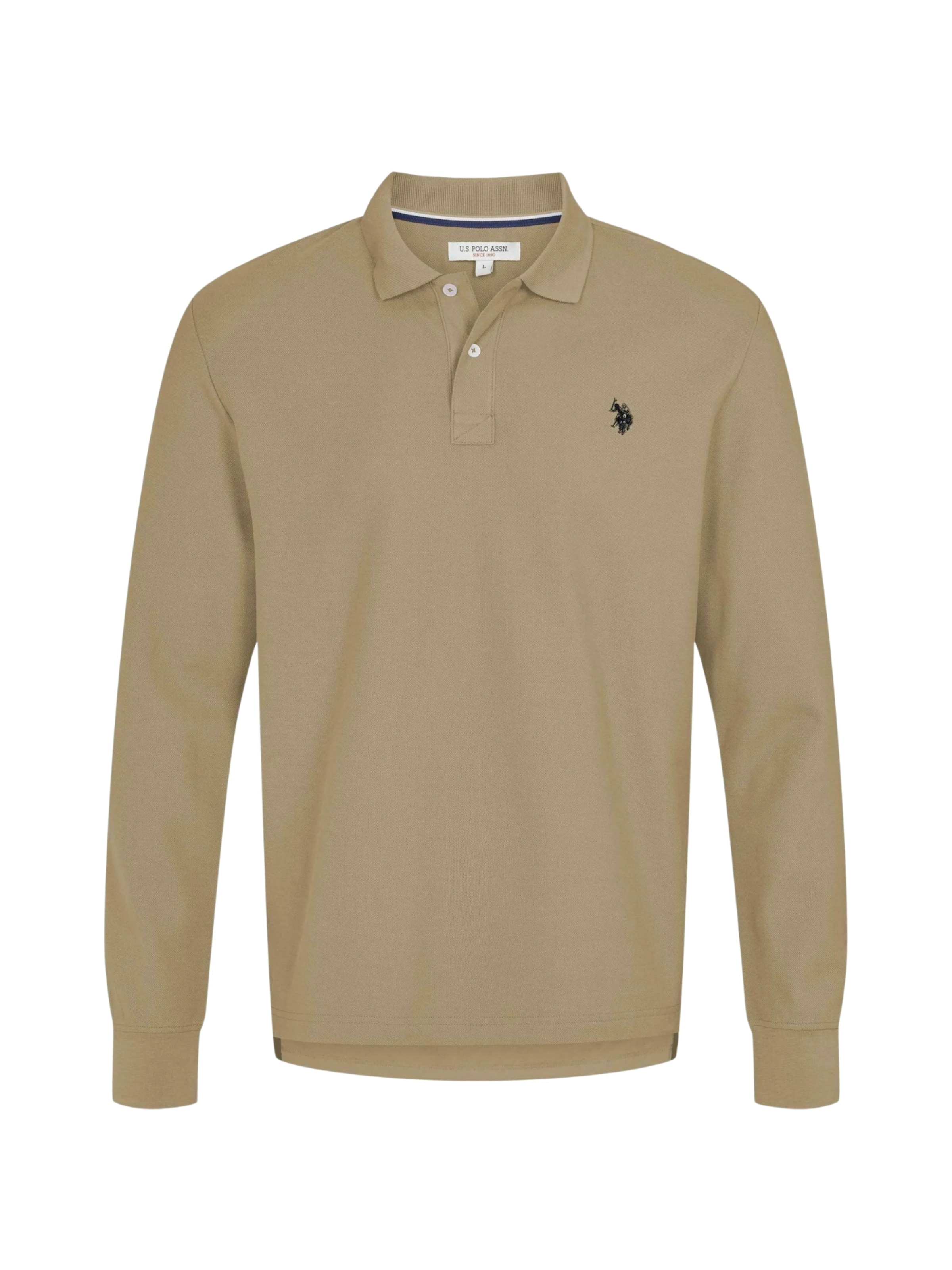 

U.S. POLO ASSN. Рубашка на пуговицах 'UMBRETT' бежевого цвета, Regular fit