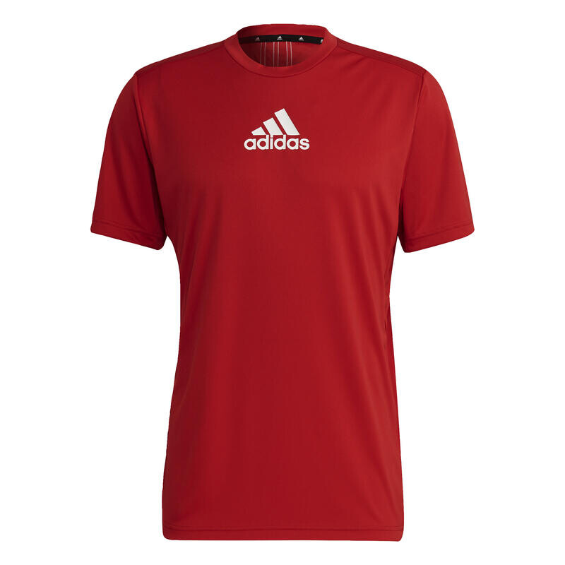 Спортивная футболка Adidas, цвет scharlachrot/weiss — фото 2
