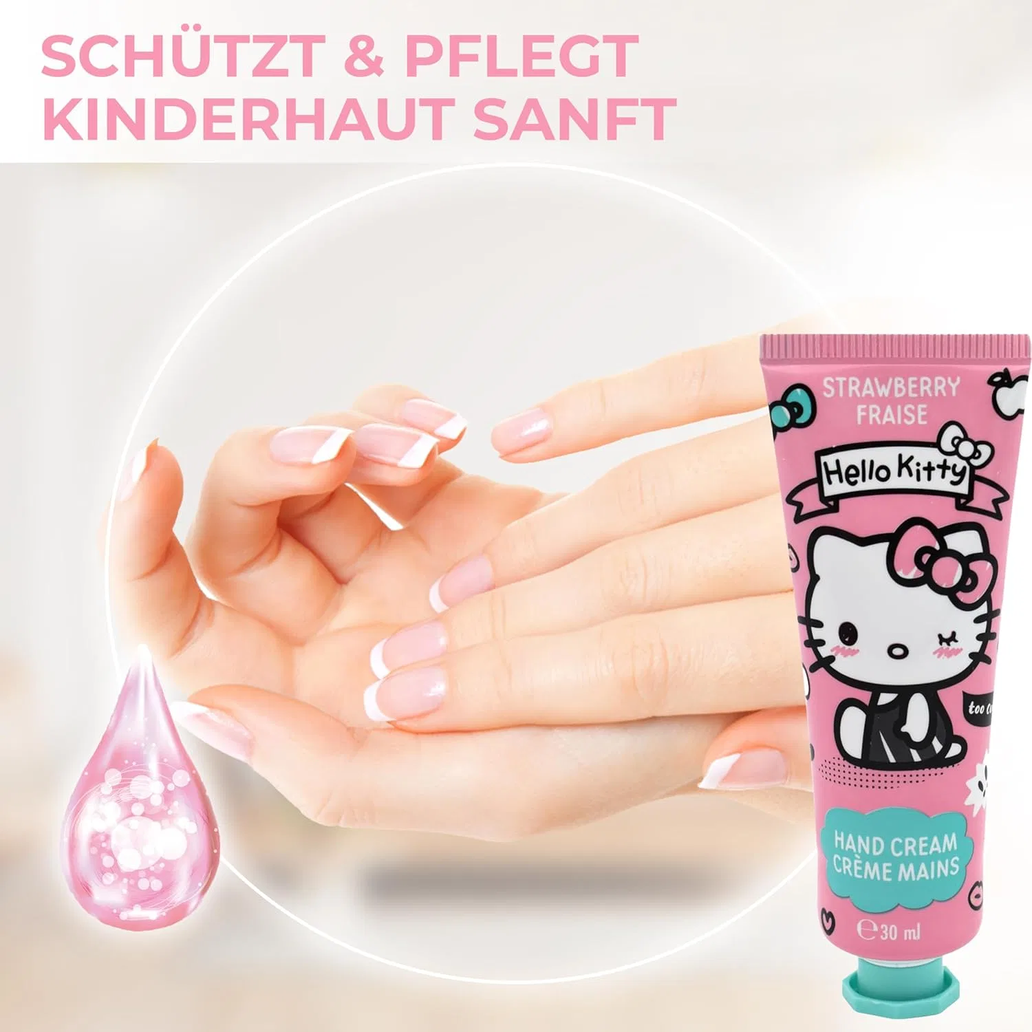 Крем для рук Hello Kitty с ароматом клубники Mevsim Store, Hello Kitty — фото 4