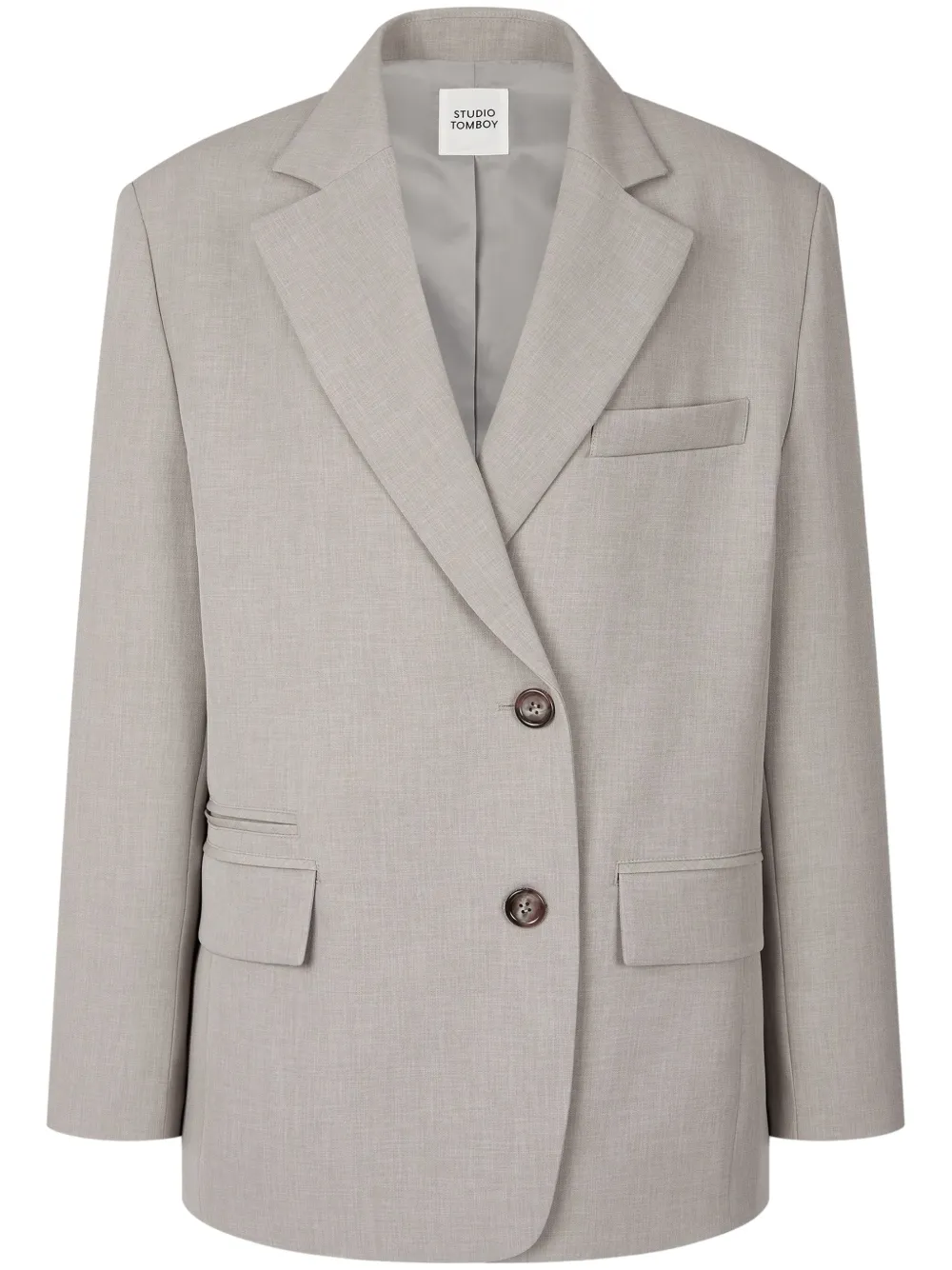 

Однобортный пиджак STUDIO TOMBOY, серый