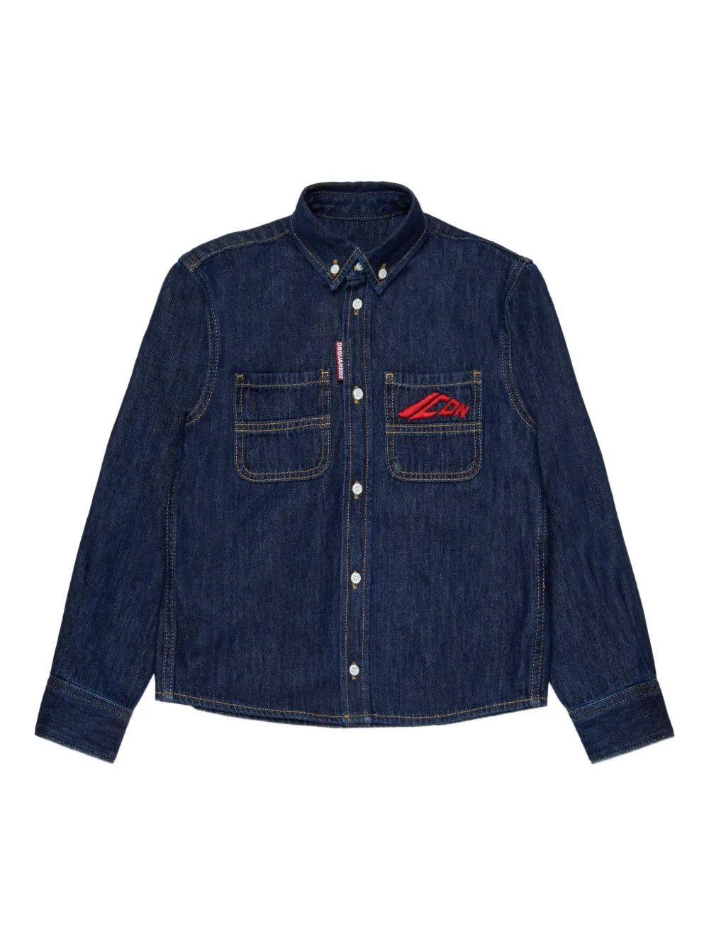 

Джинсовая рубашка DSQUARED2 KIDS, синий