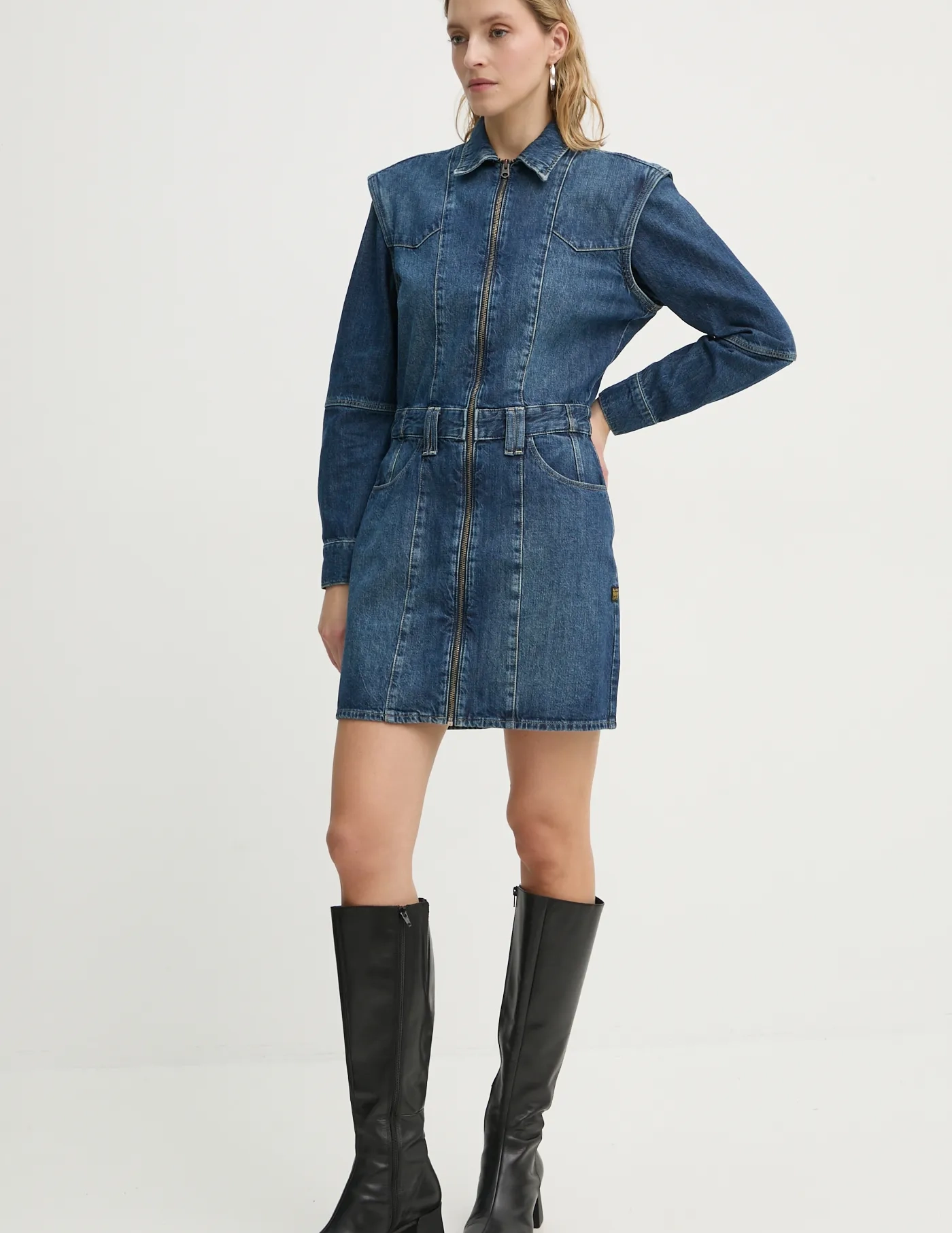 

Джинсовое платье G-Star Raw, синий