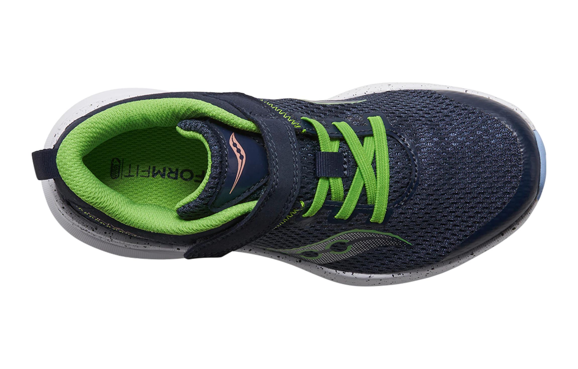 Kinvara 14 A/C детские 'Navy Green' Saucony, темно-синий зеленый — фото 4