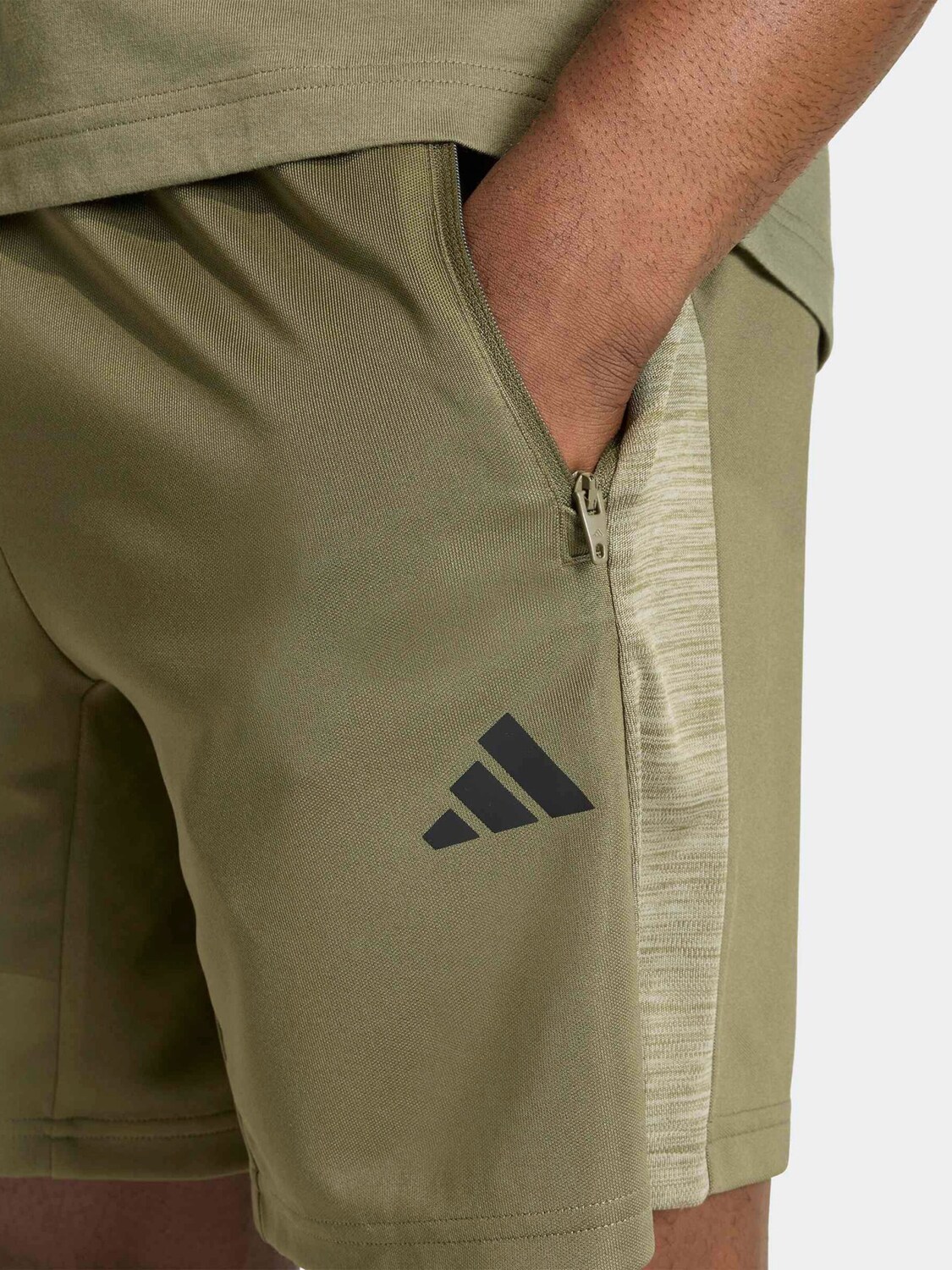 Adidas Performance Оливковые шорты для регулярных тренировок — фото 4
