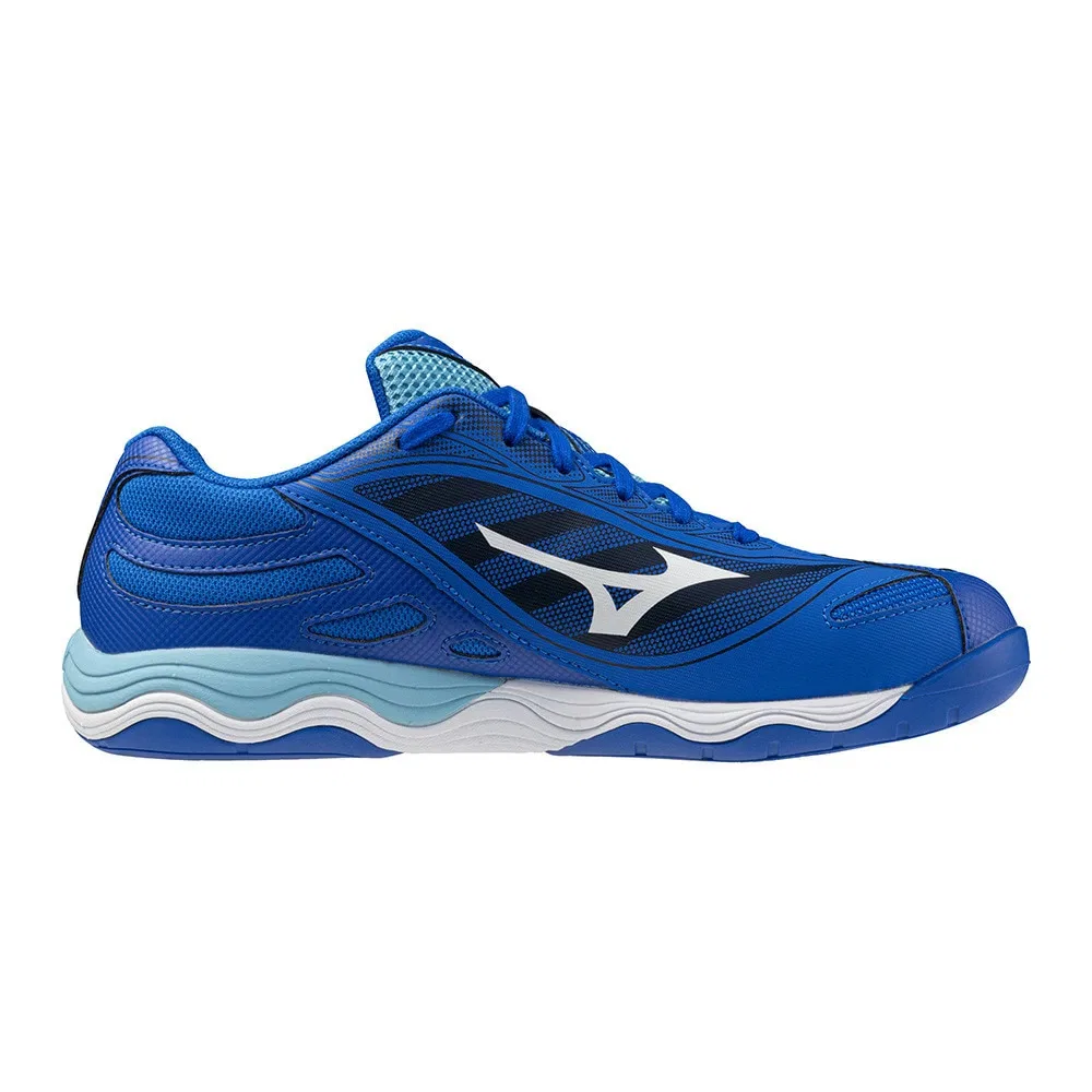 Унисекс кроссовки для настольного тенниса «Wave Medal 7» от Mizuno, Blue X White — фото 4