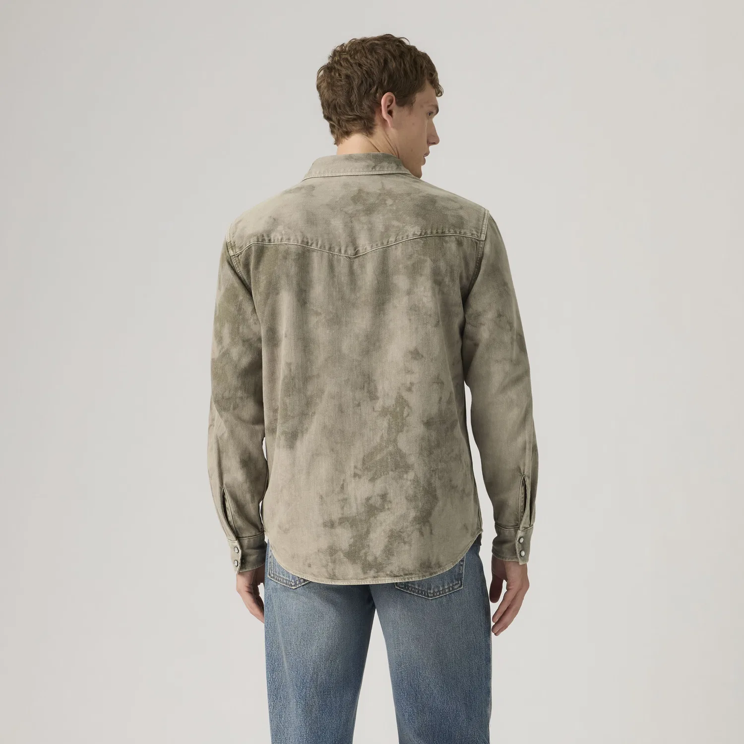 Свободная рубашка в западном стиле Levi's, Green — фото 4