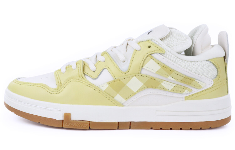 

Кроссовки для скейтбординга Wave женские с низким верхом, белые/желтые Lining, Желтый, Кроссовки для скейтбординга Wave женские с низким верхом, белые/желтые Lining