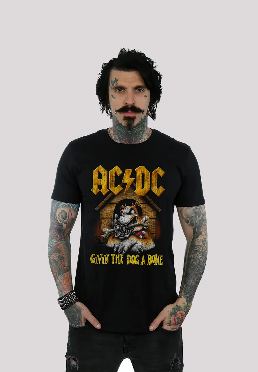 

Футболка F4NT4STIC "ACDC Givin The Dog A Bone", принт, черный