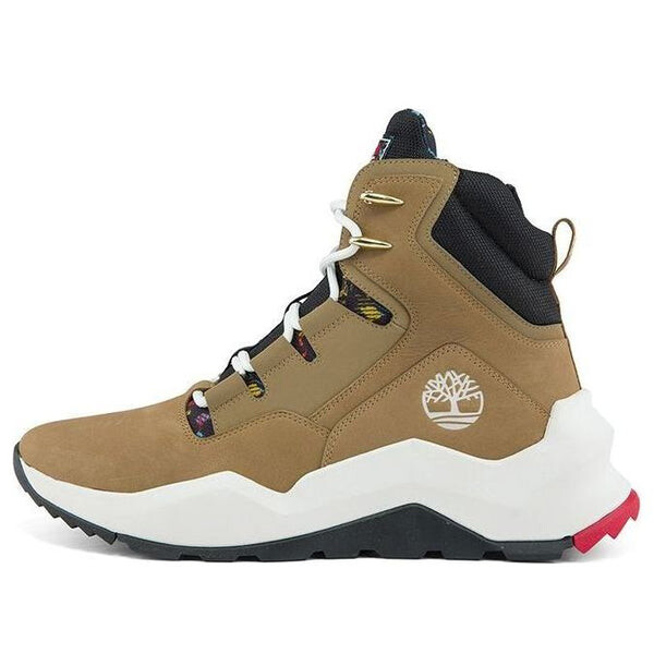 

Кроссовки madbury side zip wide fit sneaker boots 'tan nubuck' Timberland, бежевый