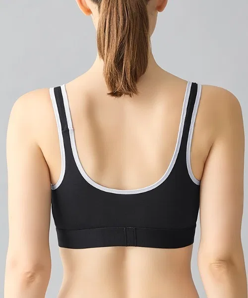 Спортивный бюстгальтер adidas с молд-чашками, зелёный — фото 4