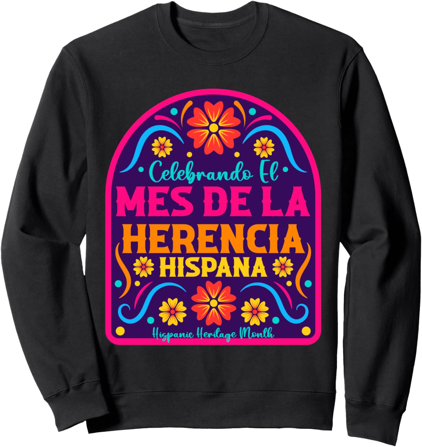 

Месяц латиноамериканского наследия Mez de la Herencia Толстовка Hispana Hispanic Heritage Month For Love, черный