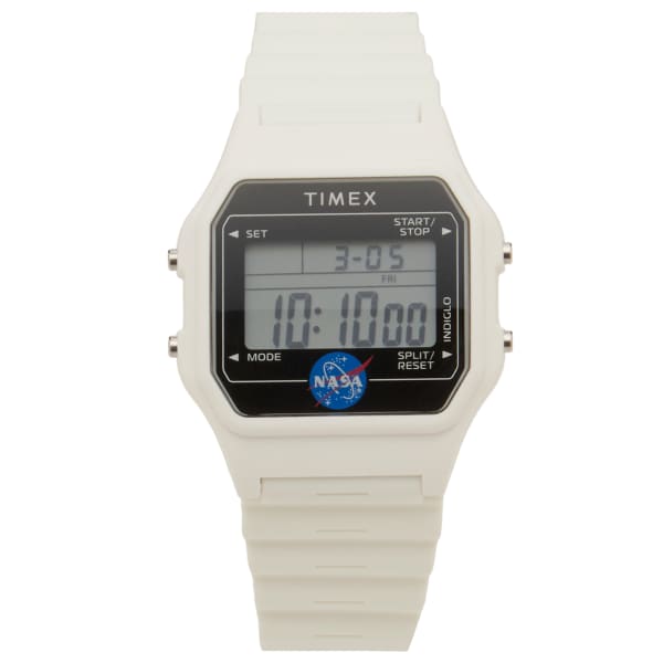 

Часы T80 из смолы NASA Artemis 36 мм Timex, белый