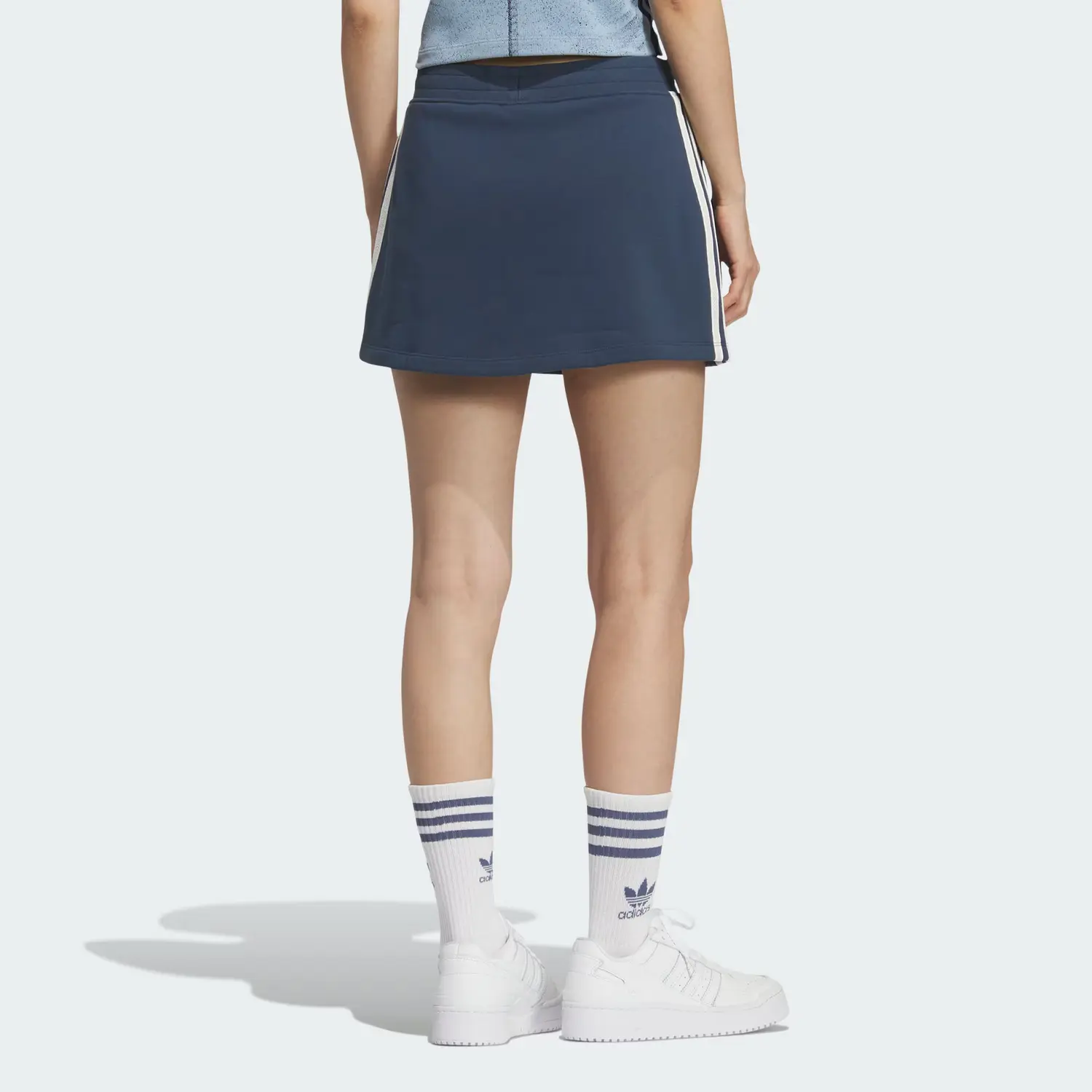 SS25 Повседневные короткие юбки Women's Adidas Originals, синий — фото 4