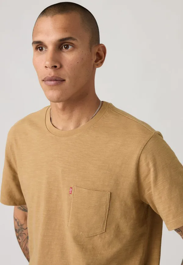 Классическая футболка с карманом и принтом Levi'S, Sand — фото 4
