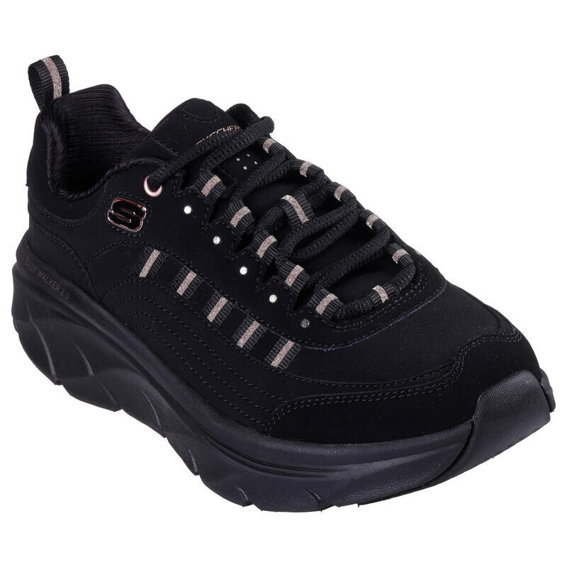 Полуботинки женские Skechers с эффектом памяти, черный