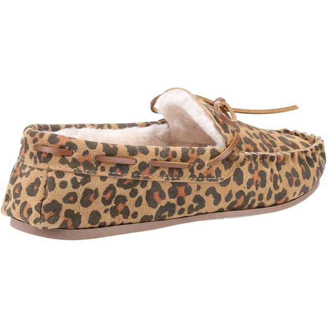 Женские замшевые тапочки allie с леопардовым принтом Hush Puppies, коричневый — фото 2