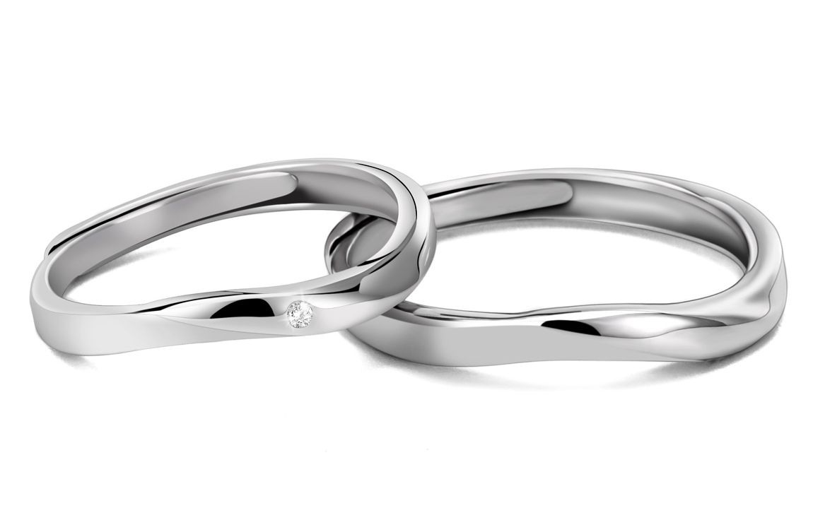 

XXOFF Кольцо из стерлингового серебра 925 пробы Unisex Silver White