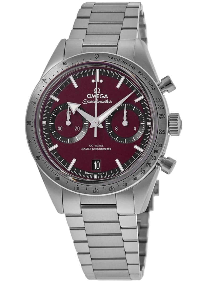 

Omega Speedmaster '57 Ручной завод Бордовый циферблат Стальные мужские часы 332.10.41.51.11.001