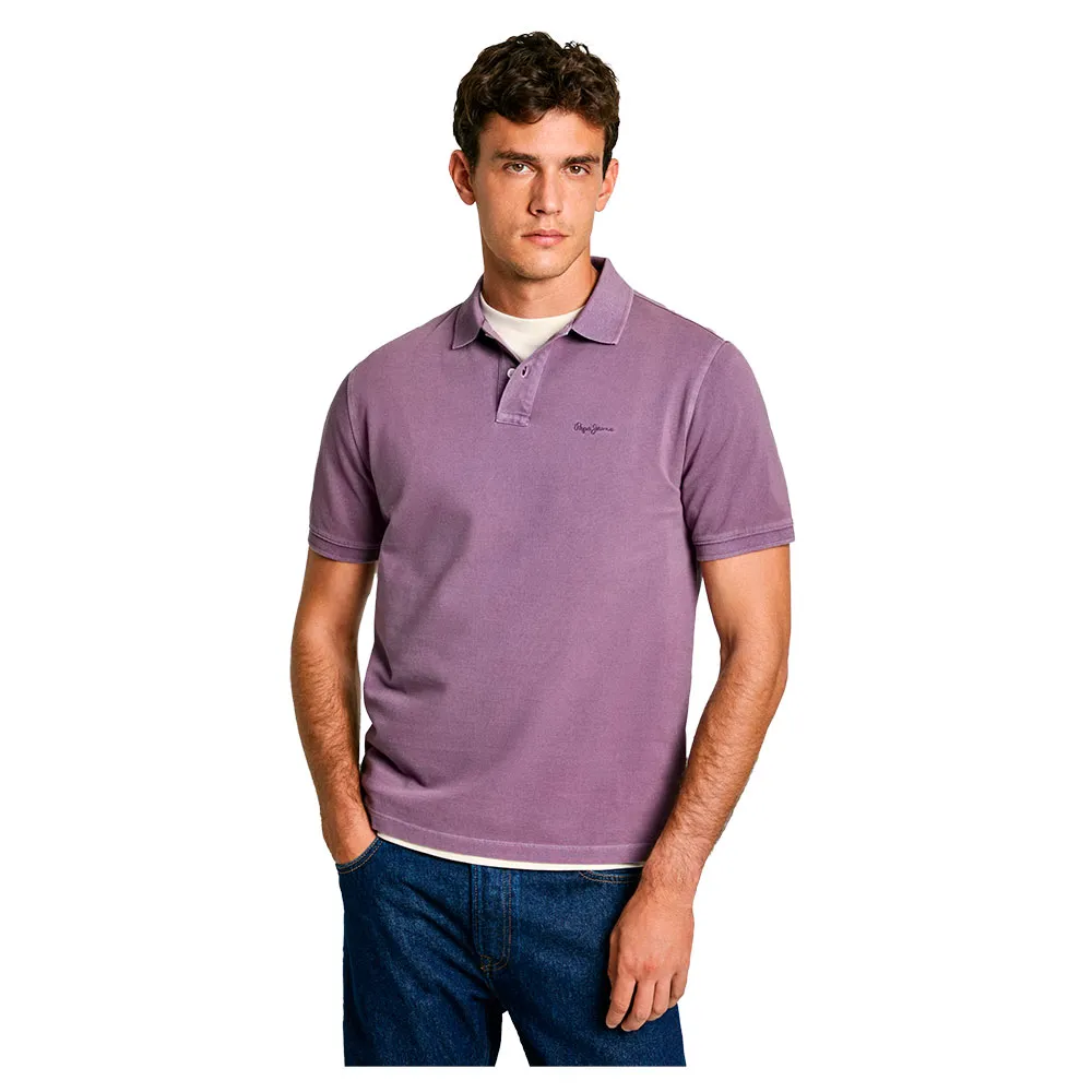 

Поло с коротким рукавом Pepe Jeans New Oliver Gd, фиолетовый