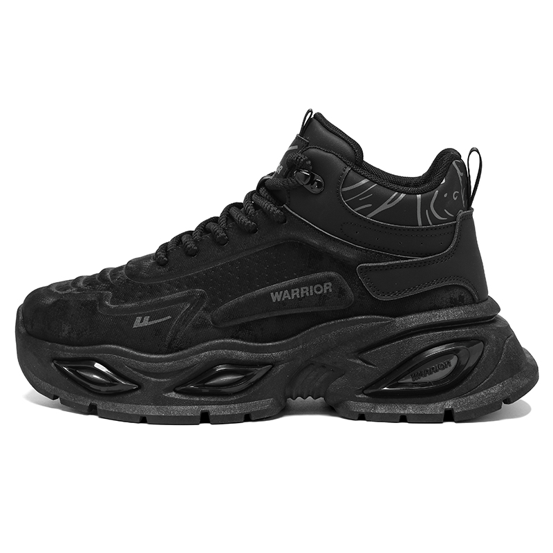 

Высокие кроссовки Abrasion Resistant Height Increasing Chunky для мужчин WARRIOR, черный warrior