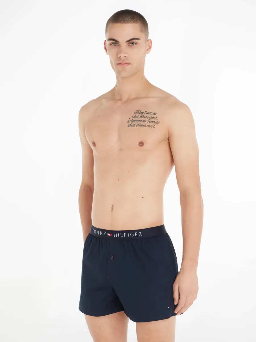 

Tommy Hilfiger Underwear Webboxer (1 шт.), с логотипом на поясе, цвет морской волны