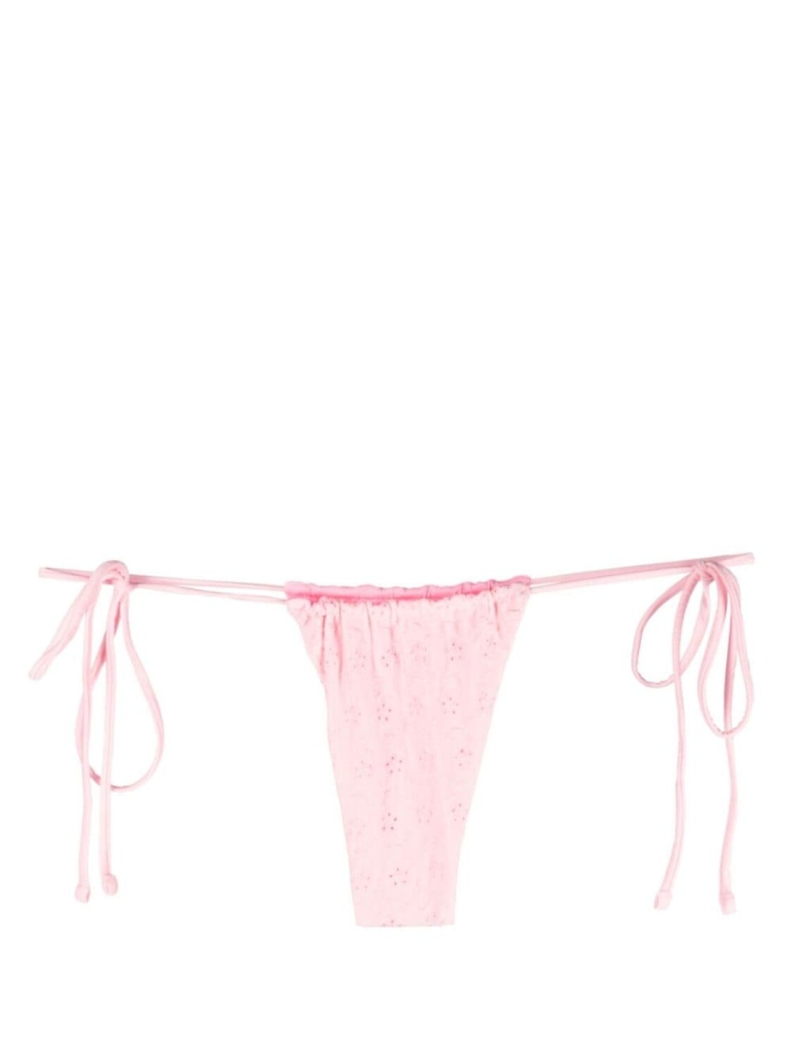 

Frankies Bikinis плавки бикини с английской вышивкой, розовый