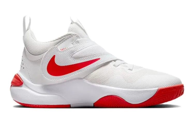 Nike Team Hustle D 11 Summit White Track Red GS — фото 3