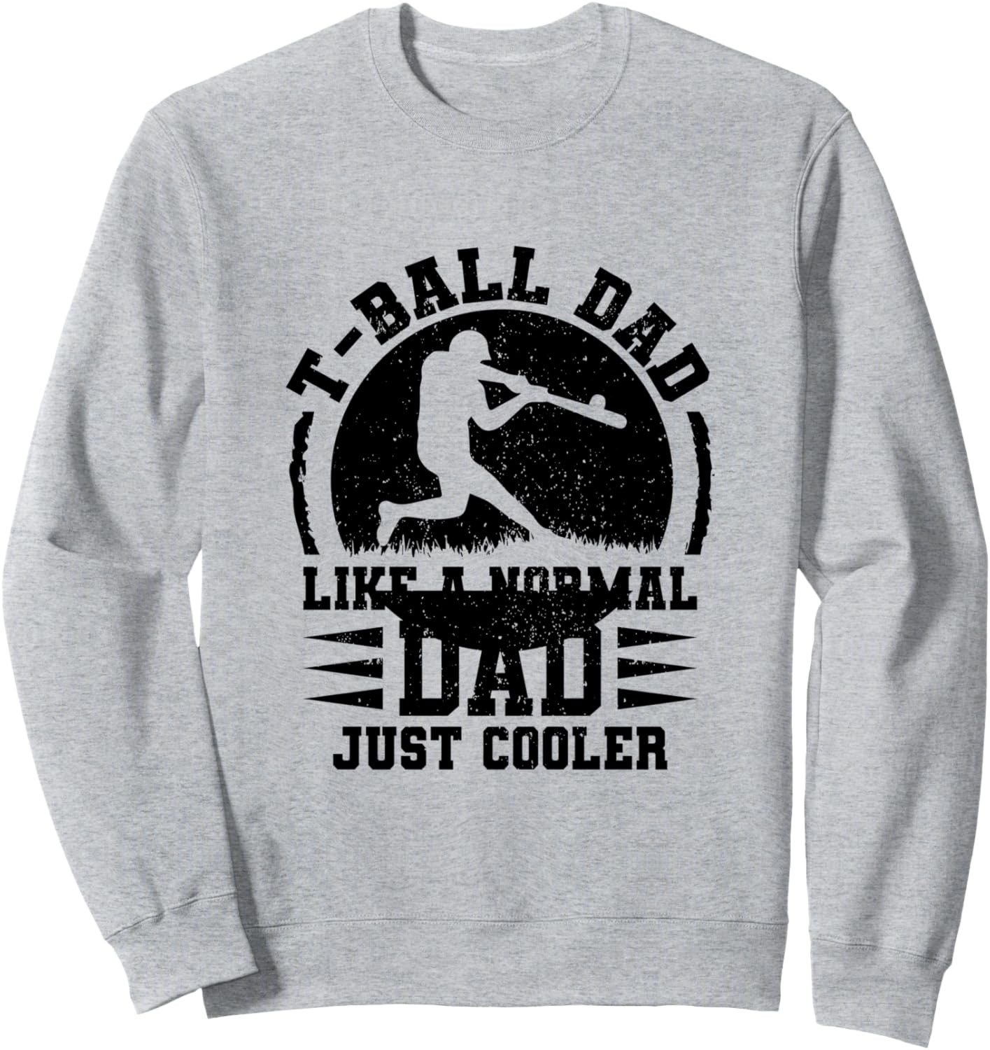 

Папа-игрок в ти-бол - такой же крутой, как и обычный папа - толстовка «Папа-игрок в ти-бол» Tee-Ball Player Daddy Tee-Ball Player, серый