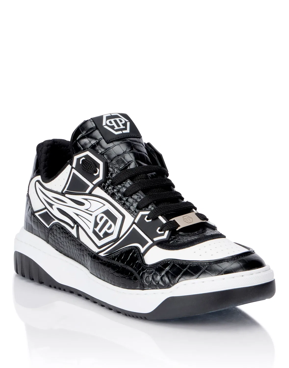 Низкие кроссовки Moonwalker PHILIPP PLEIN, белый/черный