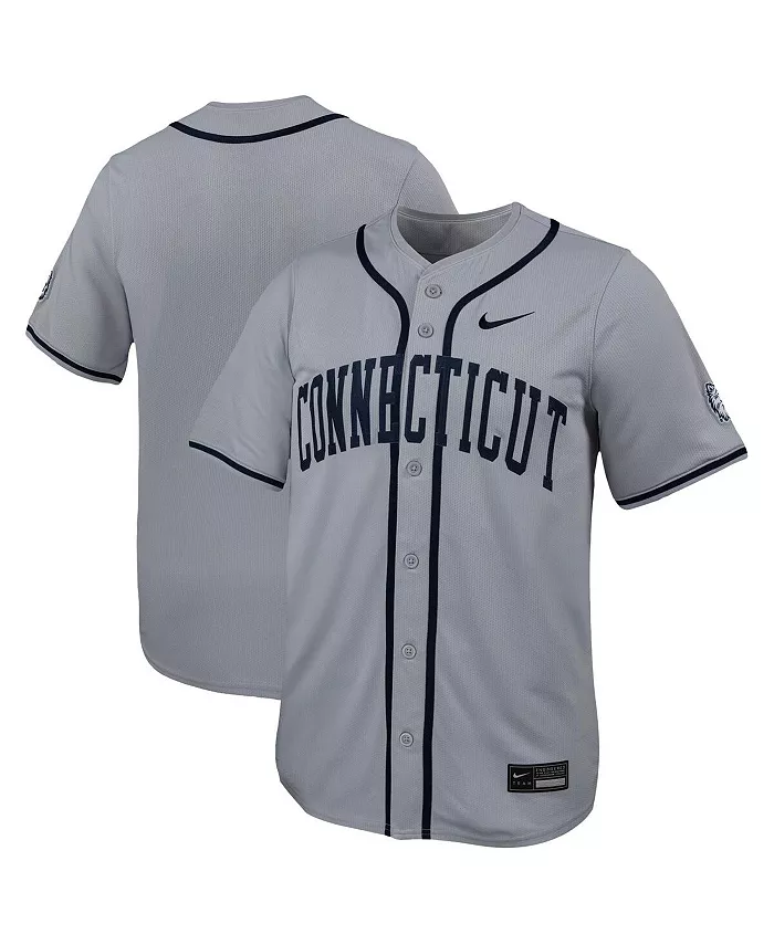 

Мужская бейсбольная джерси UConn Huskies Limited серого цвета Nike