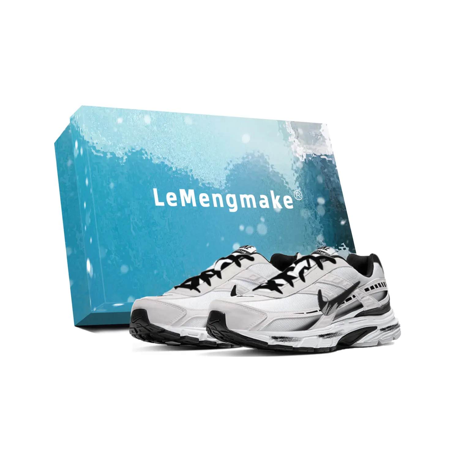 

Nike Кроссовки для бега Initiator с амортизацией, дышащие, с поддержкой, низкие, мужские, белые