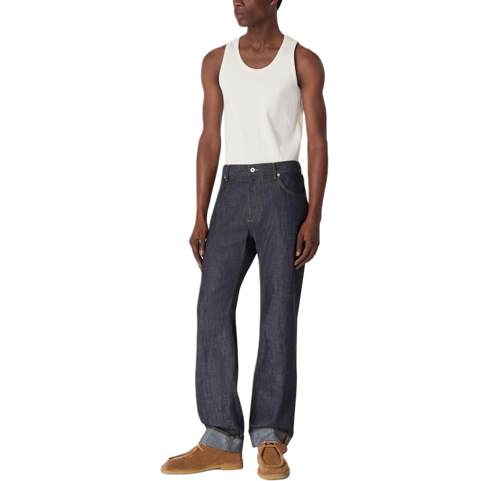 Джинсы Rinsed Wide Leg Bottega Veneta, indigo — фото 2