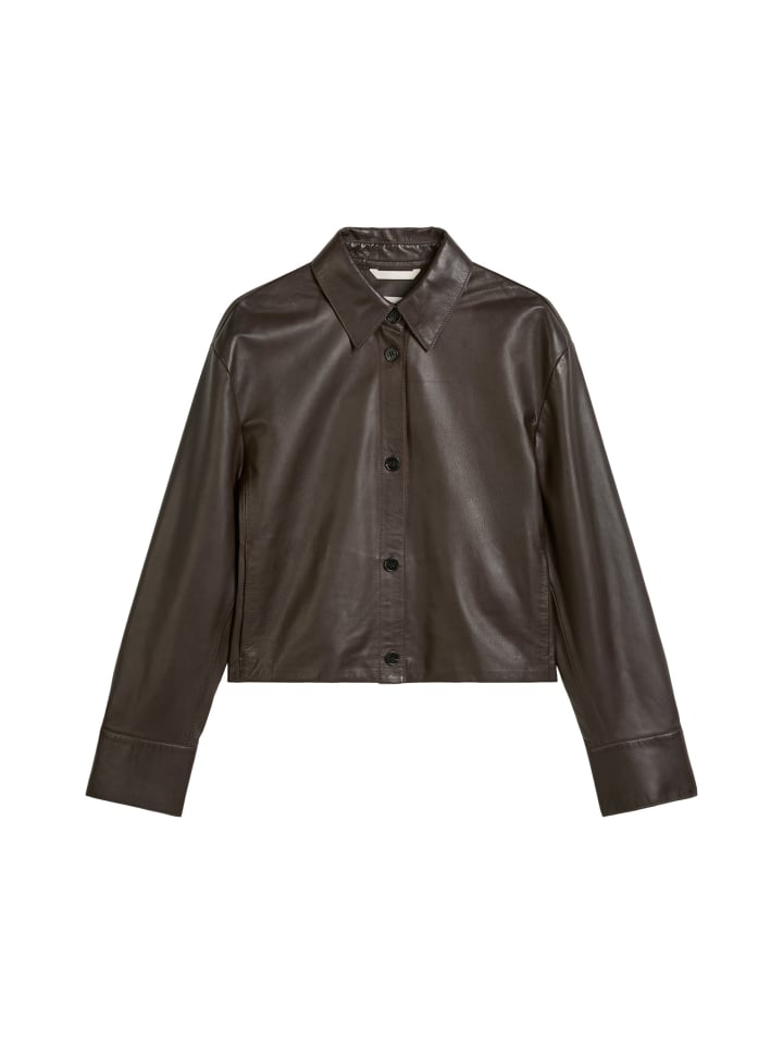 

Marc O'Polo Кожаная рубашка, стандартный размер, цвет «Темный шоколад»