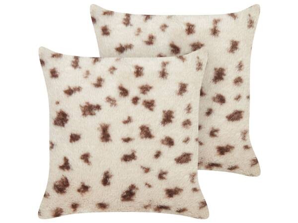 

Подушка Beliani 2 шт KASRA, 45x45x45 см цвет beige/creme
