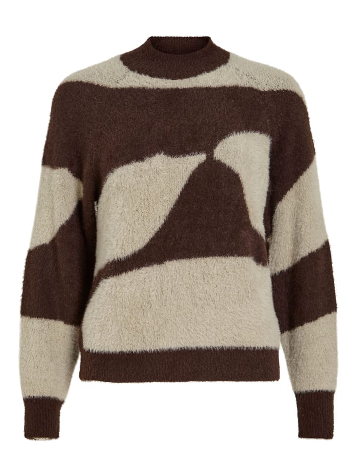 

Вязаный свитер цвета кофейные зерна Vila