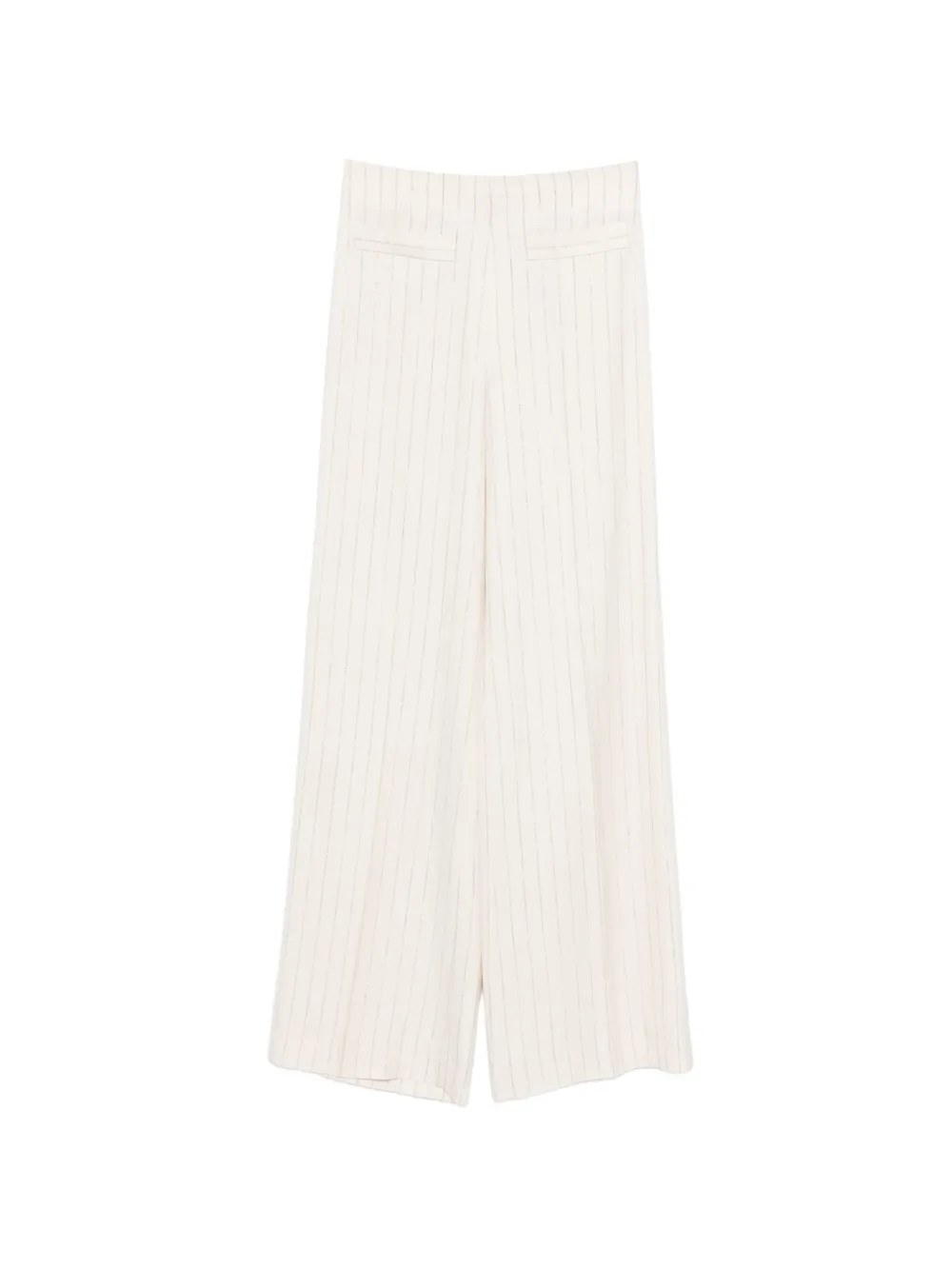 

Брюки палаццо в полоску Sandro, бежевый