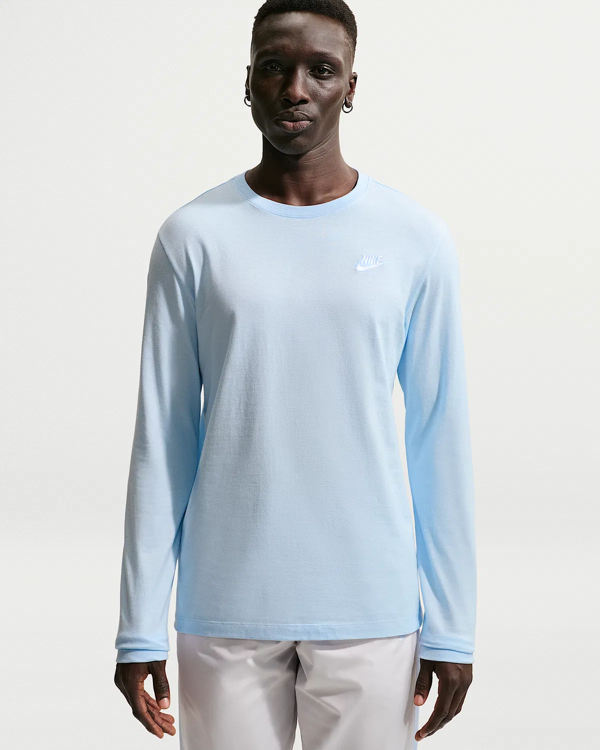 Мужская футболка с длинным рукавом Nike Sportswear Club, Hydrogen Blue