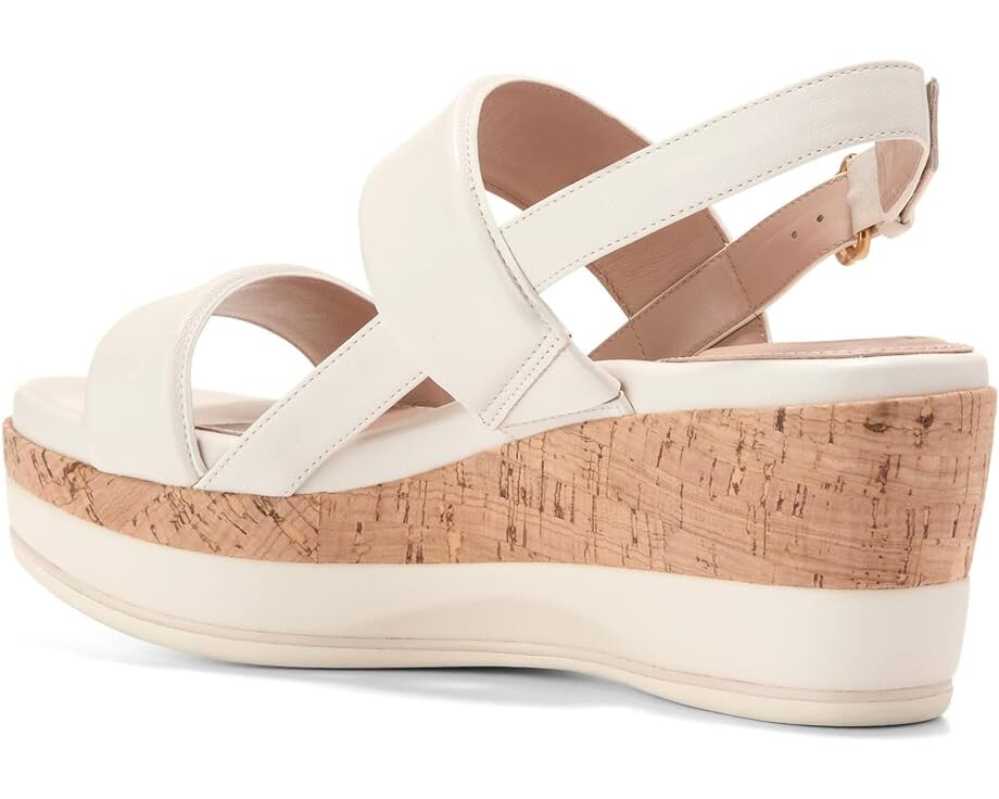 Сандалии Cole Haan Aislin Wedge, цвет Ivory Leather/Cork — фото 4