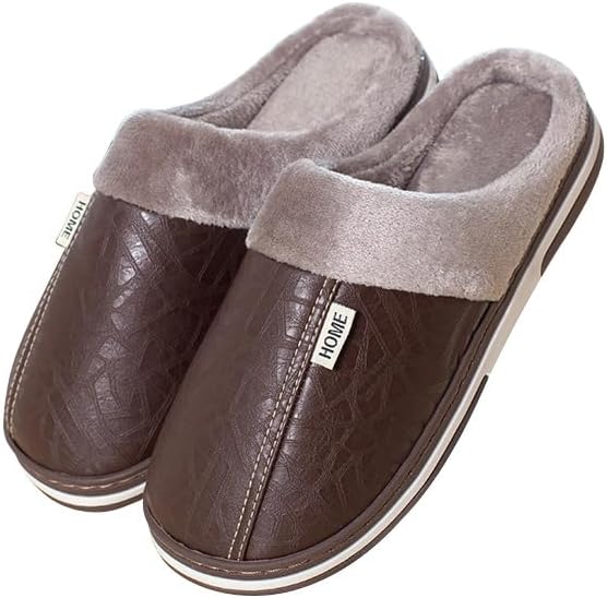 

Мужские зимние тапочки из плюшевого хлопка Fmshi, светло-коричневый