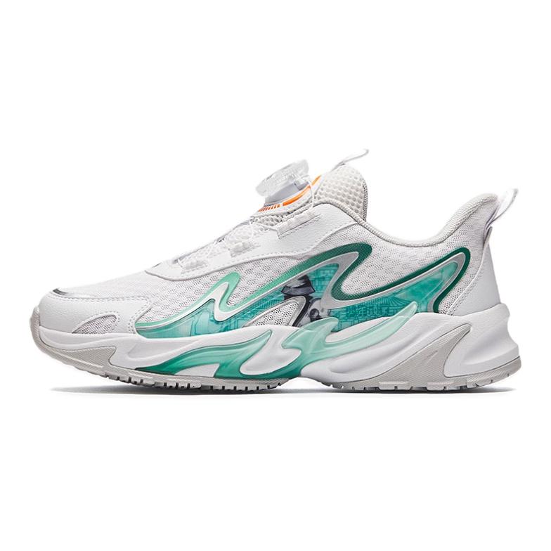 

Детские повседневные кроссовки Grade School Antakids, anta белый/ice water зеленый/grandmother зеленый