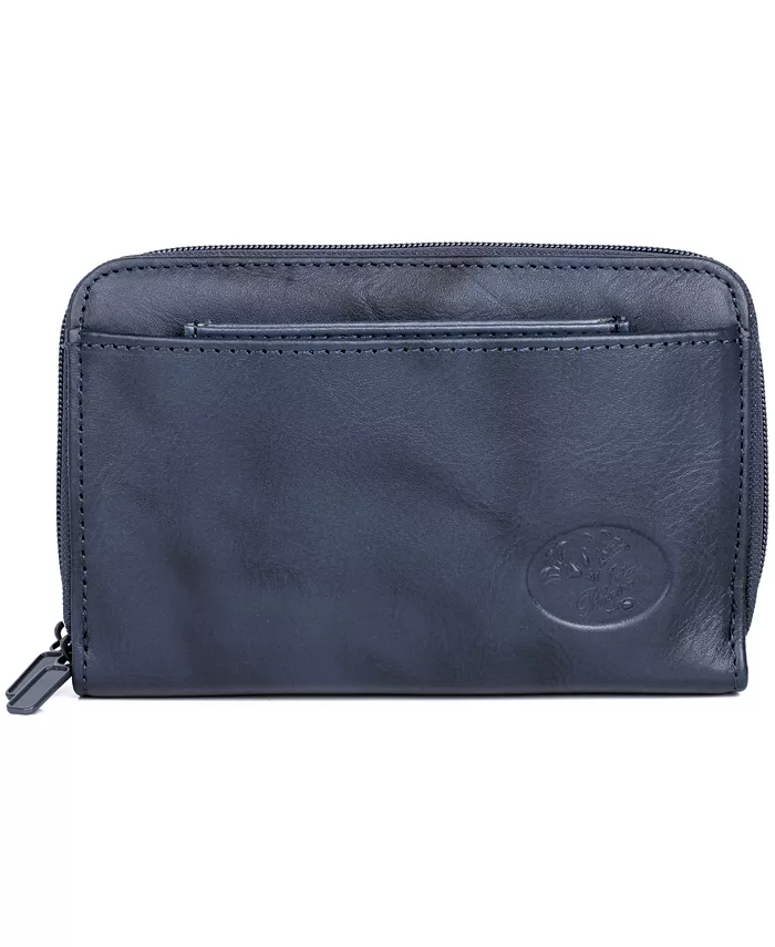 

Женский кошелек Heiress Double Zip Organizer с двумя молниями Julia Buxton, синий