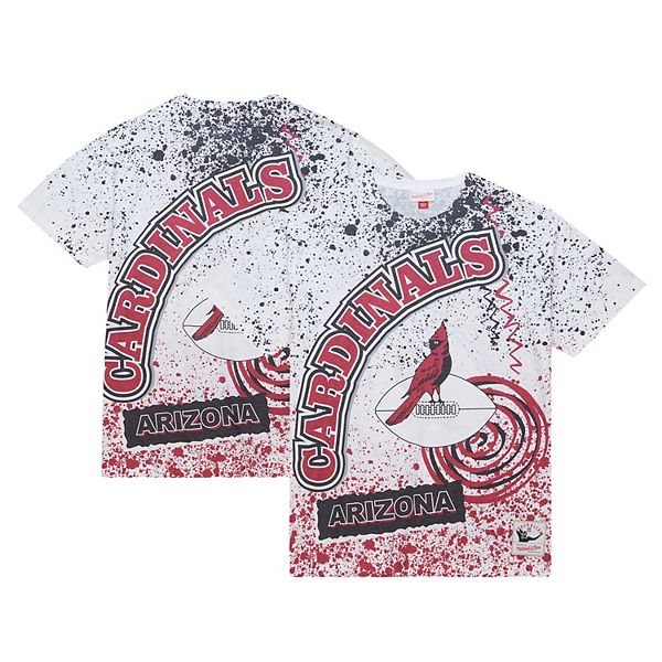 

Мужская белая футболка arizona cardinals team burst sublimated Mitchell & Ness