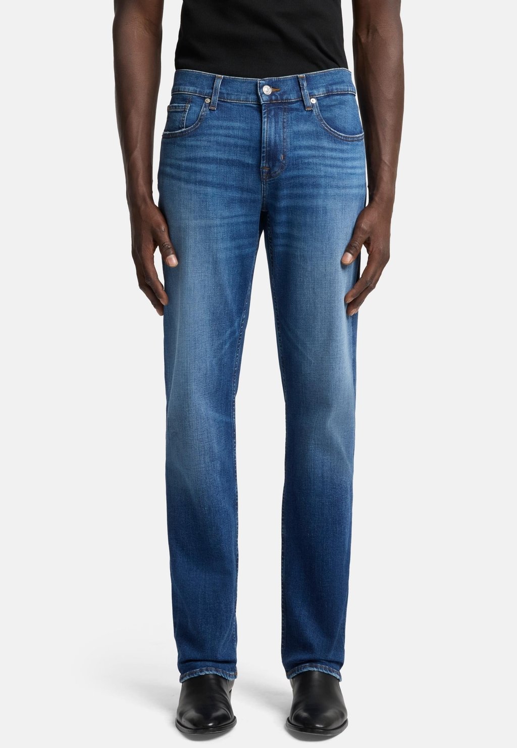 

Джинсы прямого кроя STANDARD 7 for all mankind, цвет Mid Blue
