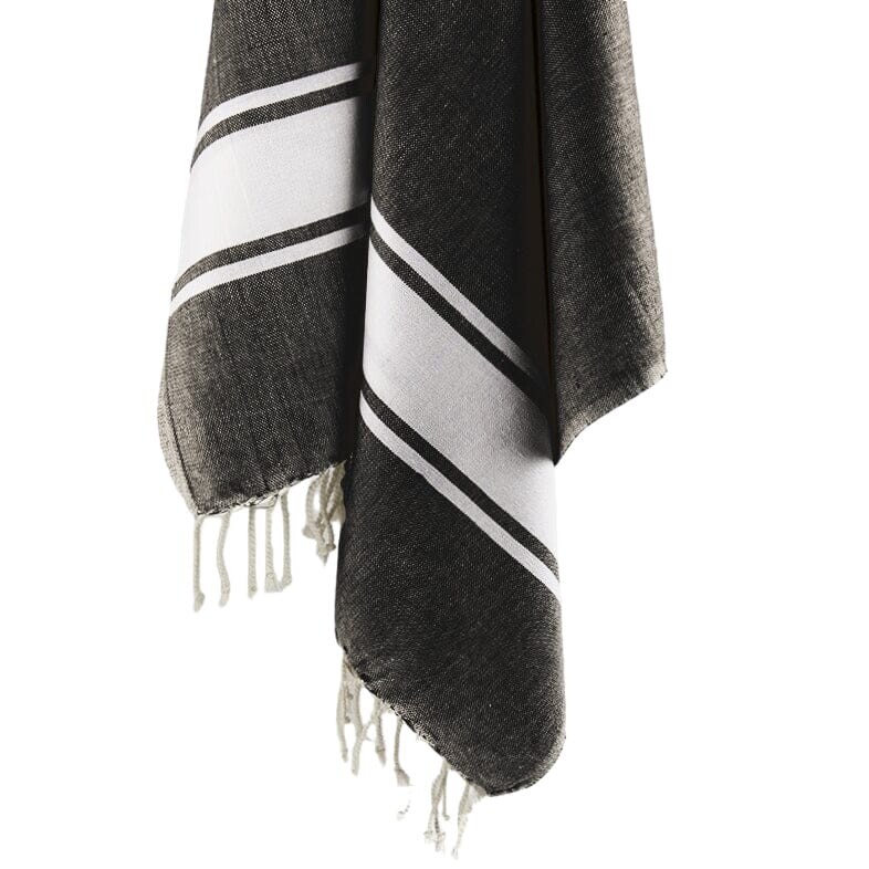 

Пляжное полотенце из чистого хлопка Fouta - Амальфи Lisola, цвет Nero