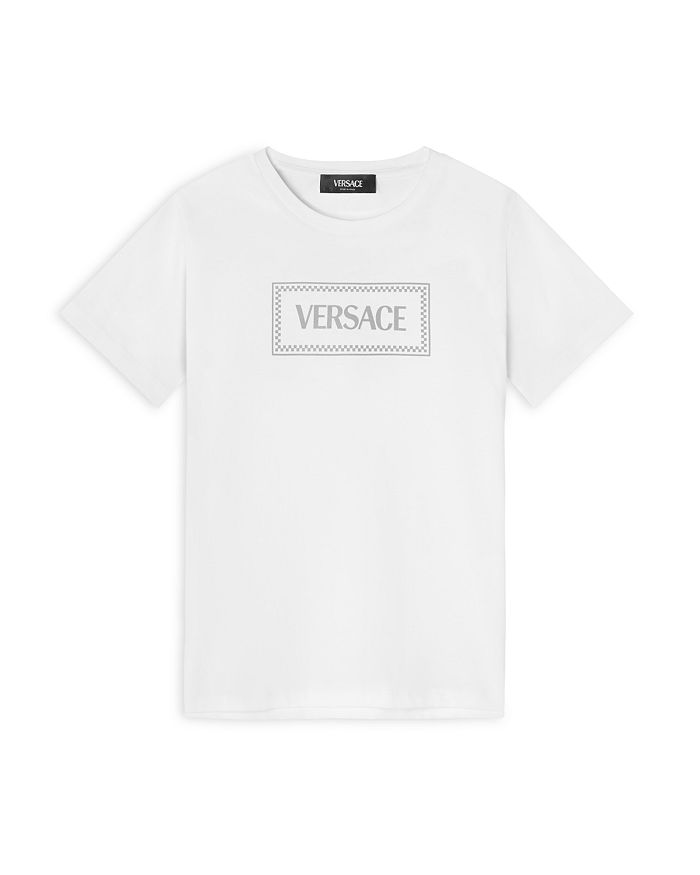

Унисекс футболка '90 с принтом Damier - для малышей и детей постарше Versace, серый