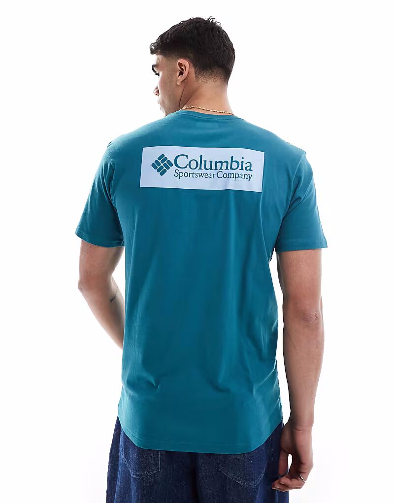 

Футболка Columbia North Cascades с коротким рукавом синего цвета