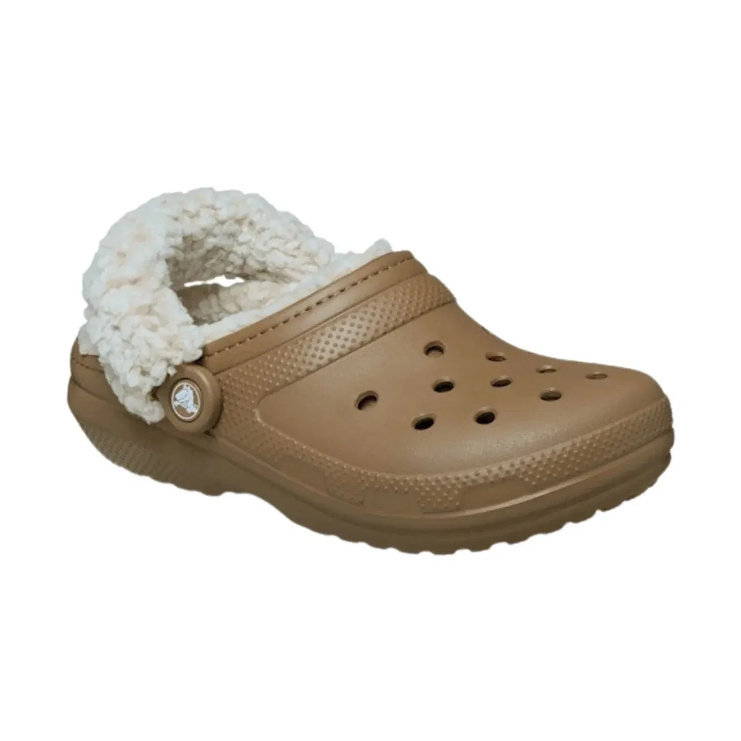 Мужские сабо Crocs Classic 211396-2EY, флисовая подкладка, слипоны, повседневная обувь, модель JAX959, коричневый
